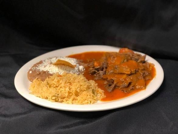 Bistec a La Mexicana.