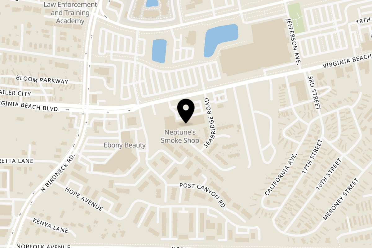 Map showing the location of Taqueria Jessy's on 1021 Virginia Beach Blvd in Virginia Beach